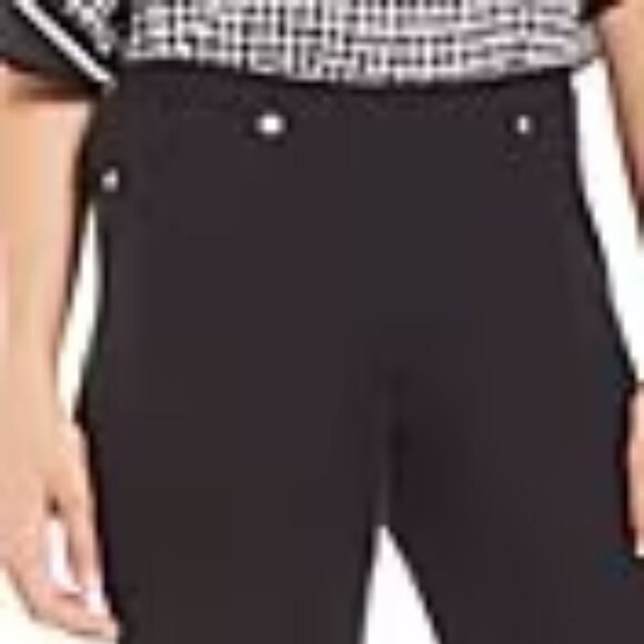 MICHAEL Michael Kors Stretch Knit Twill Pants w Gold-Tone Accents, Comfort, Sz S - Picture 2 of 7